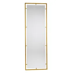 Lustro w błyszczącej oprawie LW6835 62x180 - złoty