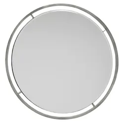 Lustro okrągłe LW6852 89 cm - srebrny