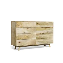 Komoda drewniana z szufladami STOCKHOLM ST-22-MN - naturalny