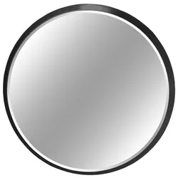 Lustro okrągłe fazowane 12F-361 100cm - czarny