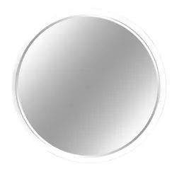 Lustro okrągłe fazowane 12F-361 80cm - biały