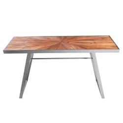 Konsola z drewnianym blatem TOYJ69-2349 120x35x77 cm