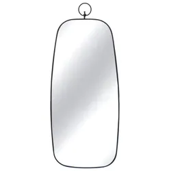 Lustro retro z zawieszką TOYJ19-092 33x82 cm - czarny