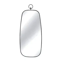 Lustro retro z zawieszką TOYJ19-093 28x66,5 cm - czarny