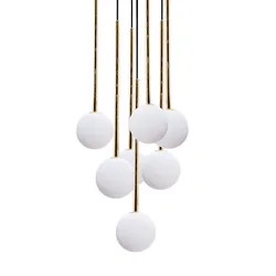 Lampa wisząca ALI 5642 - biały/złoty