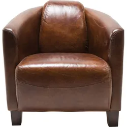 Fotel skórzany CIGAR LOUNGE - brązowy