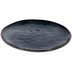 Talerz płaski ceramiczny 28 cm ciemnoniebieski