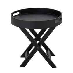 Stolik kawowy FREYA 40x39 cm - czarny