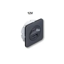 Stacja ładująca USB, Häfele Loox5 12V / Czarny