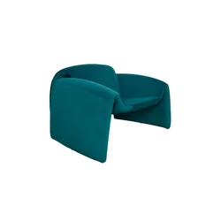 Fotel welurowy NUA N78 - morski