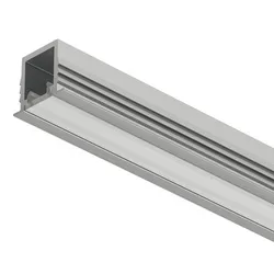 Profil wpuszczany LOOX5 1104 do taśm LED 8 mm - srebrny / gł. 12 mm / dł. 300 cm