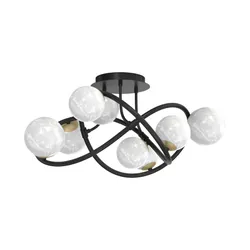Lampa sufitowa NISYRO MX4922-8-EBGN - czarny/złoty