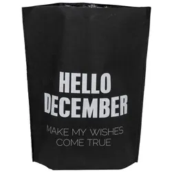 Torba prezentowa HELLO DECEMBER 50x65 - czarny