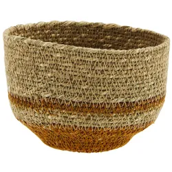 Koszyk dekoracyjny Ø13x9 cm -  brązowy