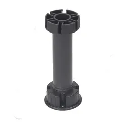 Nóżka plastikowa PN16 czarna wys. 15cm bez klipu