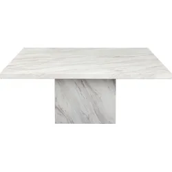 Stolik kawowy ARTISTICO MARBLE 100x100 - biały