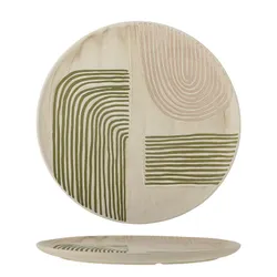 Talerz ceramiczny AMICA 39 - beżowy/zielony