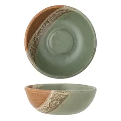Miska ceramiczna PAULA 16 - zielony/brązowy