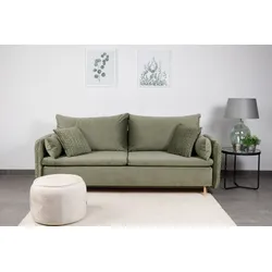 Sofa rozkładana welurowa LUNA - tkanina Magic Deluxe 2243/P300
