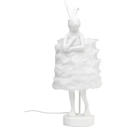 Lampa stołowa ANIMAL RABBIT 68 - biały/białe futro
