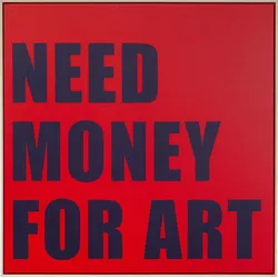 Obraz NEED MONEY 80x80