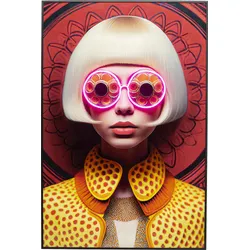 Obraz LED FANCY BLONDE LADY 80x120