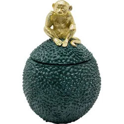 Pojemnik dekoracyjny JACKFRUIT MONKEY - zielony/złoty