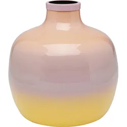 Wazon RICI 19 cm - różowy/żółty