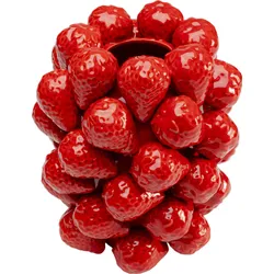 Wazon STRAWBERRIES 24 cm - czerwony