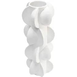 Wazon z porcelany VIENTO 35 cm - biały