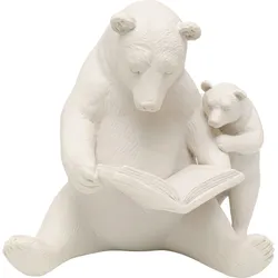 Figurka dekoracyjna READING BEARS - szarobeżowy