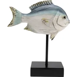 Figurka dekoracyjna FISHY 25 cm - niebieski/biały