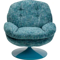 Fotel obrotowy COSY - niebieski