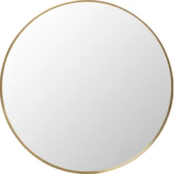 Lustro ścienne okrągłe SIMPLY BRASS 90 cm - brązowy