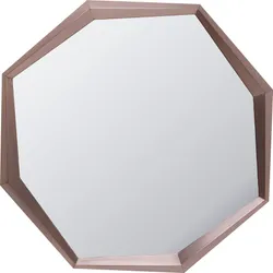 Lustro ścienne OCTAGON COFFEE 120x120 - brązowy