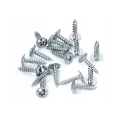 Wkręt do drewna z łbem podkładkowym 3,5x16 mm biały ocynk Marcopol / 100 szt.