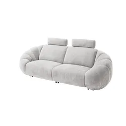 Sofa 2-elementowa z funkcją relaks KINSALE - szary