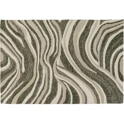 Dywan SHAPE WAVE 200x300 - zielony/beżowy