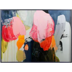 Obraz w ramie ABSTRACT HIGH GLOSS PINK 160x120