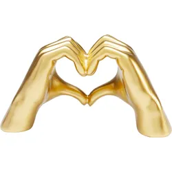 Dekoracja HEART HANDS - złoty