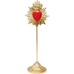 Dekoracja stojąca FLAMING HEART - złoty