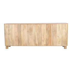 Komoda drewniana 4-drzwiowa RIMINI RM-02-MN - mango naturalne