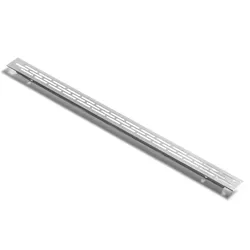 Kratka wentylacyjna mini 23 x 375 mm - efekt stali nierdzewnej