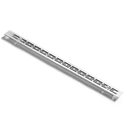 Kratka wentylacyjna mini 23 x 375 mm - aluminium