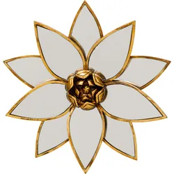 Dekoracja ścienna LOTUS MIRROR - złoty