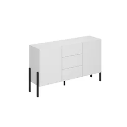 Komoda 2-drzwiowa z szufladami JUKON 43 150 cm - biały mat