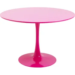 Stół okrągły SCHICKERIA 110 cm - różowy