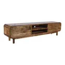 Szafka RTV drewniana z szufladami BARCELONA BC-05-CR 210 cm - mango caramel