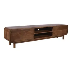 Szafka RTV drewniana z szufladami BARCELONA BC-05-MWL 210 cm - mango orzech włoski