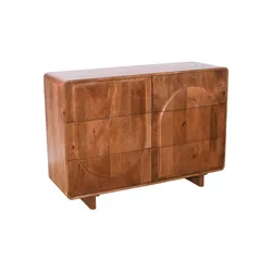 Komoda drewniana z szufladami EDYNBURG ED-03-MWL - mango orzech włoski